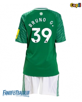 Newcastle United Bruno Guimaraes #39 Echipament de Fotbal Replică 2025-26 Copii Deplasare (+ Șorturi)